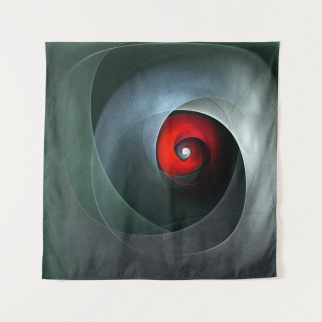 Red Swirl Artistic Modern Abstract Art Pattern #19 Tapestry (Front)