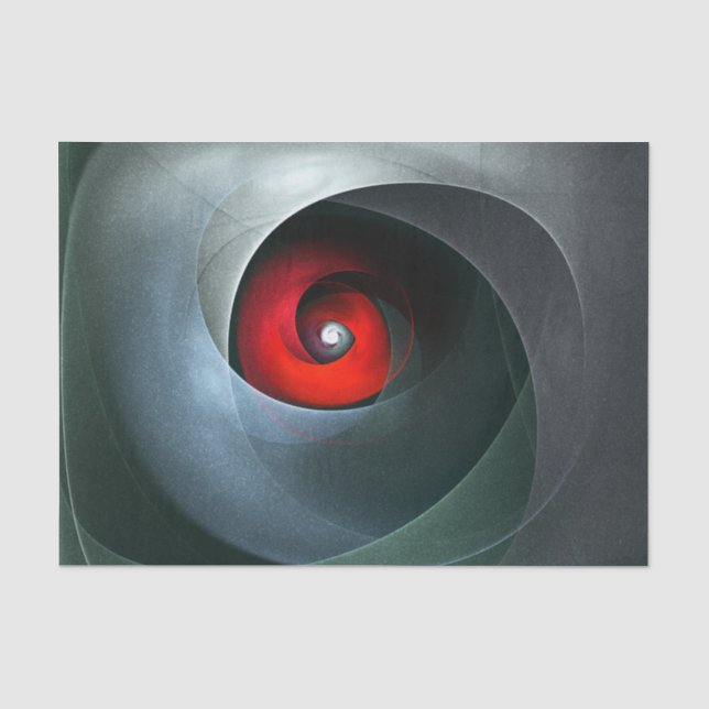 Red Swirl Artistic Modern Abstract Art Pattern #19 Tissue Paper (Front)