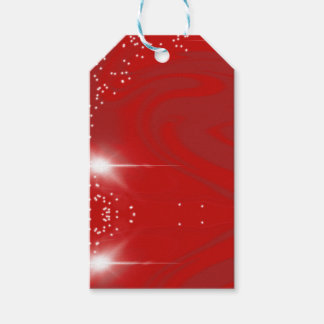 Red Swirls gift tag