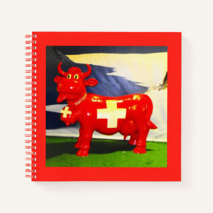 Red Swiss cow Notebook