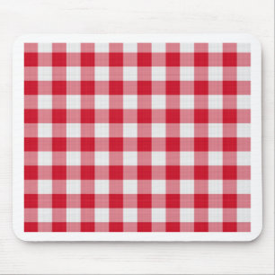 red table cloth mouse pad