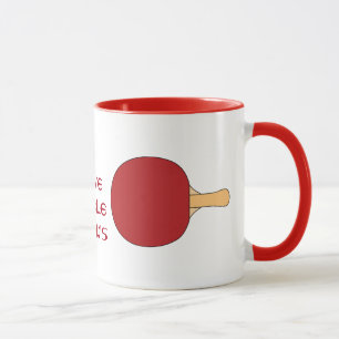 Red Table Tennis Racquet Mug