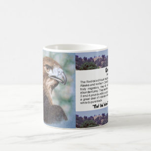 Red-tail Hawk airbrush Coffee Mug
