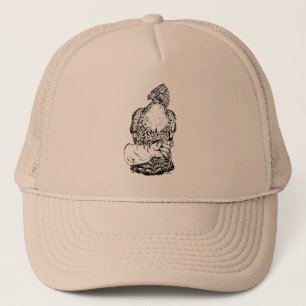 Red-tail Hawk on Glove Trucker Hat