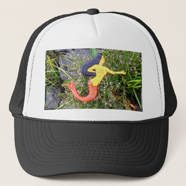 red-tail sirena mermaid trucker hat (Front)