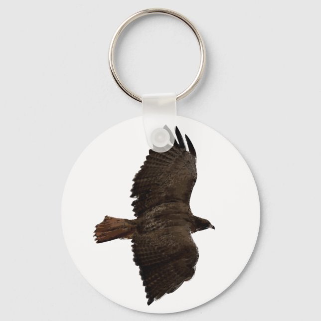 Red-tail sketch key ring (Front)