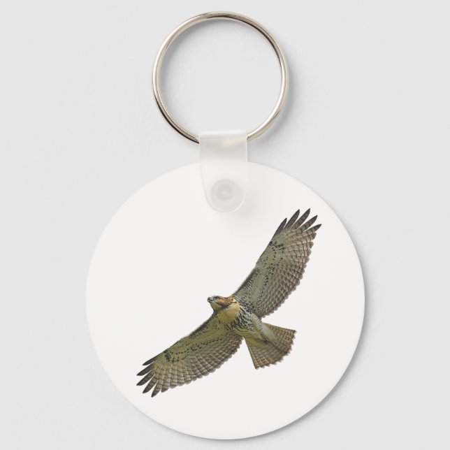red-tail soaring Keychain (Front)