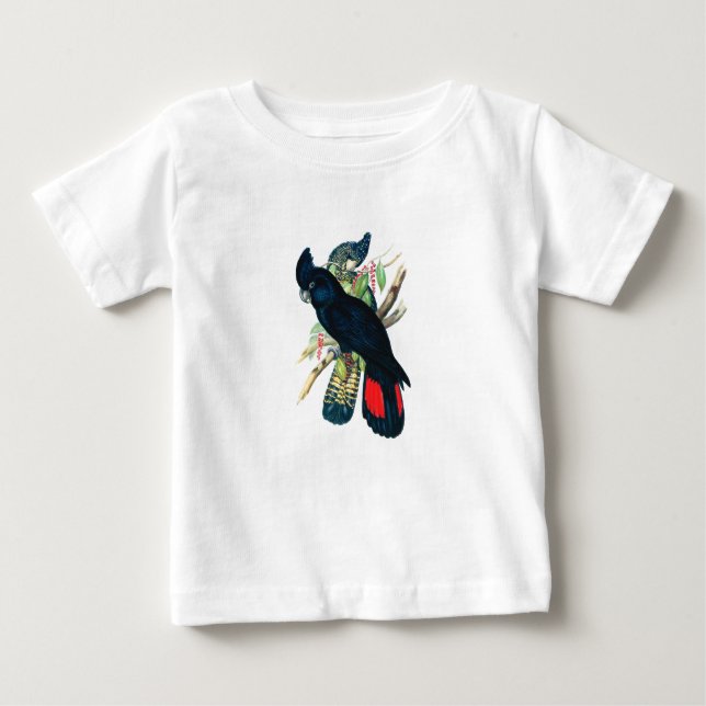 Red tailed, Black (Banksian) Cockatoos. Baby T-Shirt (Front)