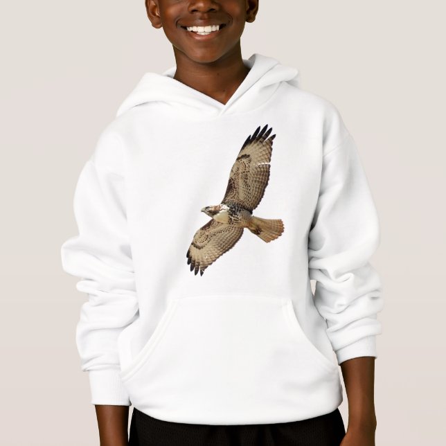 Red Tailed Hawk Bird Wildlife Animal Kids T-Shirt (Front)