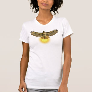 Red-tailed Hawk Flying with the Sun T-Shirt