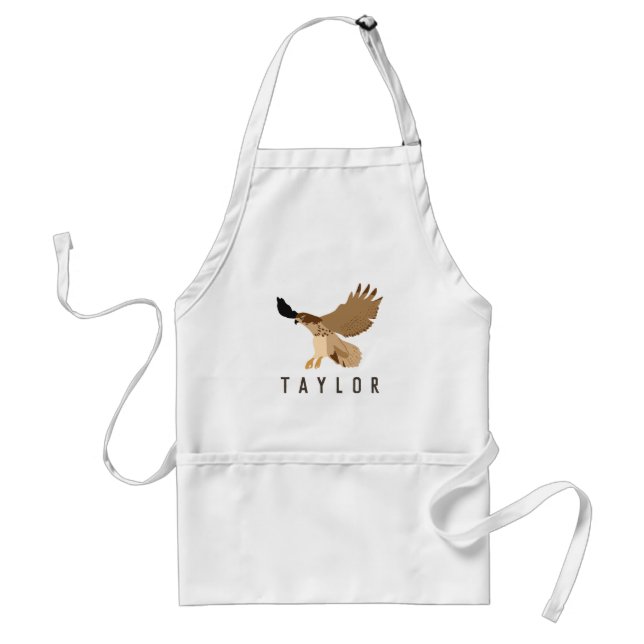 Red-Tailed Hawk in Flight Personalised Standard Apron (Front)
