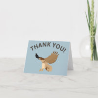 Red-Tailed Hawk in Flight Thank You Card