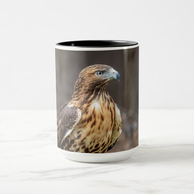 Red-tailed hawk in the Hudson Valley Mug (Center)