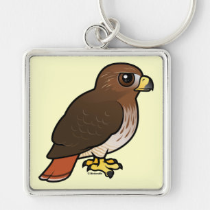 Red-tailed Hawk Key Ring