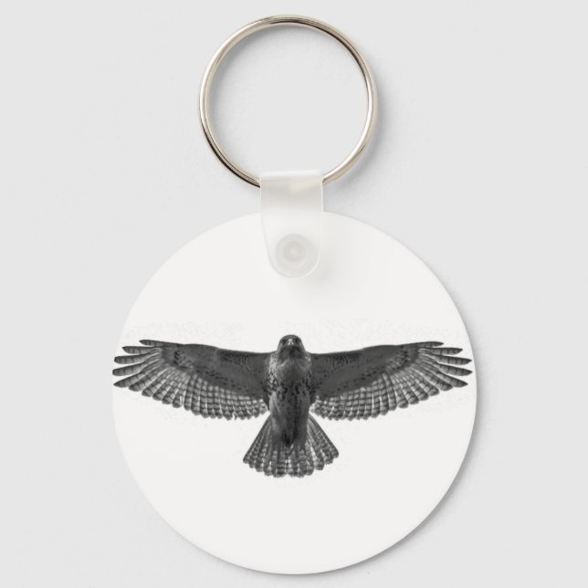 Red-tailed Hawk Key Ring (Front)