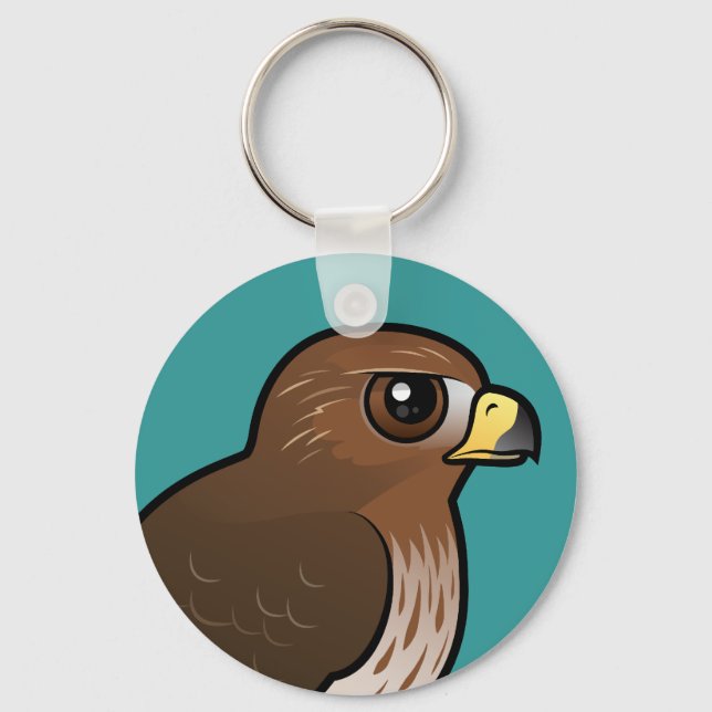 Red-tailed Hawk Key Ring (Front)