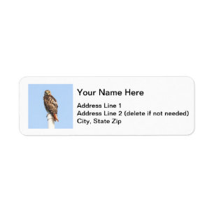 Red-tailed Hawk Return Address Label