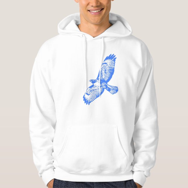 Red Tailed Hawk T-Shirt Hoodie (Front)