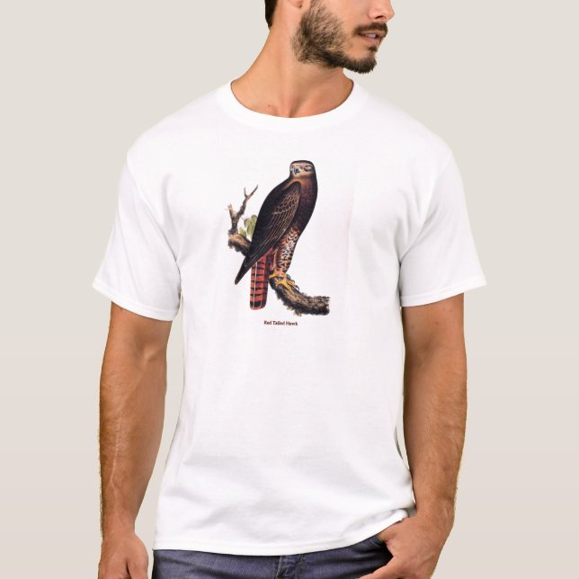 Red Tailed Hawk (titled) T-Shirt (Front)