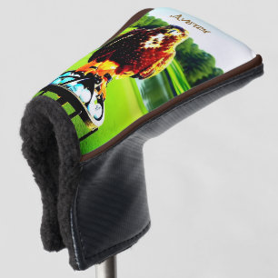 Red-Tailed Hawk - w/ initials or Name Golf Putter Head Cover