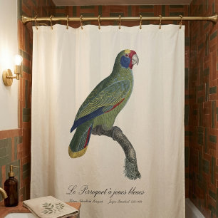 Red-Tailed Parrot Amazon, Amazona Brasiliensis Shower Curtain