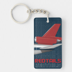 Red Tails Airliner Keychain
