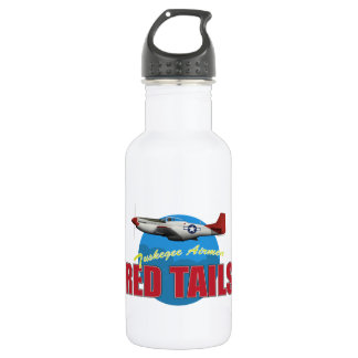 Red Tails Tuskegee Airmen with P-51 532 Ml Water Bottle