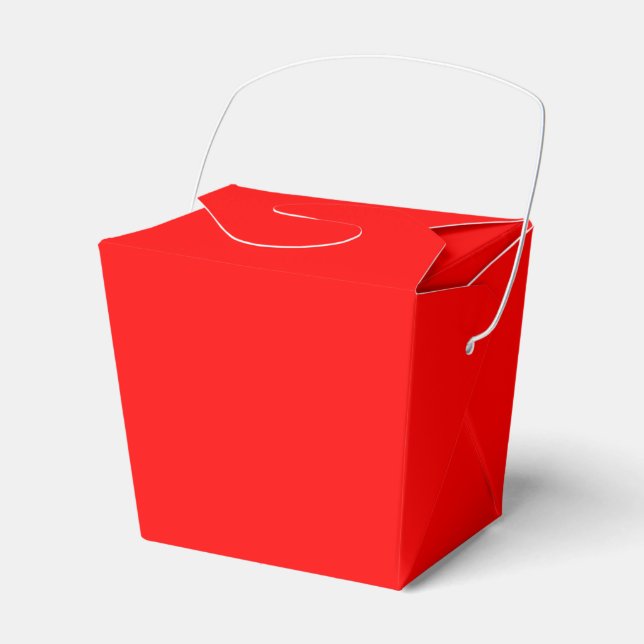 Red Take Out Favour Box (Front Side)
