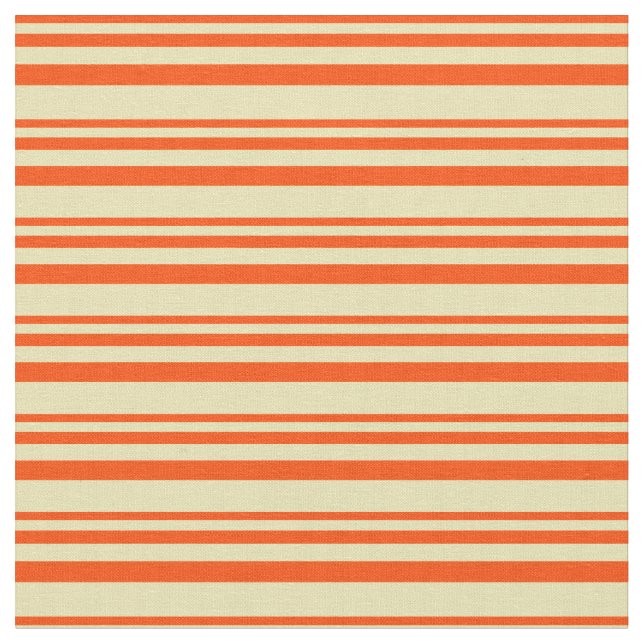 Red & Tan Pattern Fabric (Close Up)