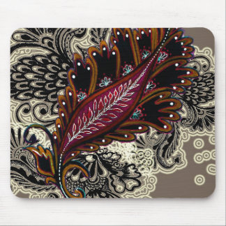 Red Tapestry Mouse Pad