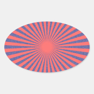 Red Target - Oval Sticker