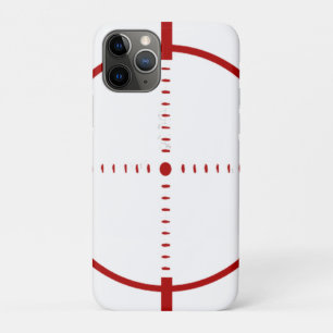 Red Target Phone Case - Precision Crosshair Graphi