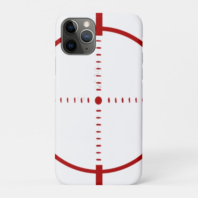 Red Target Phone Case - Precision Crosshair Graphi (Back)