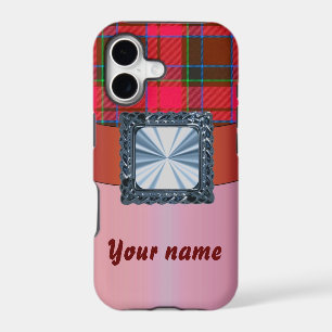 Red tartan argyle plaid customisable