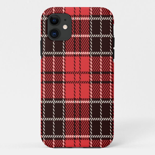  Red Tartan   Case-Mate iPhone Case (Back)