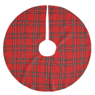 Red Tartan  - Christmas Tree Skirt
