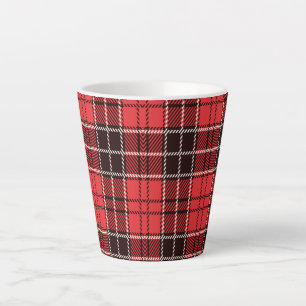  Red Tartan     Latte Mug