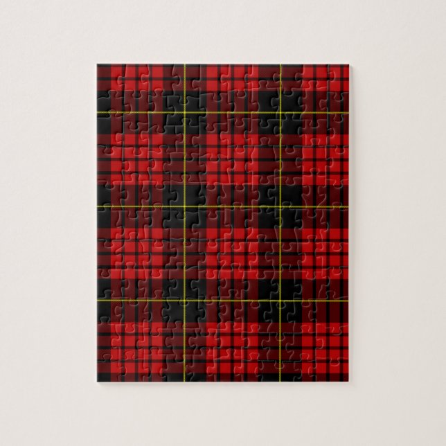 Red Tartan Photo Puzzle (Vertical)