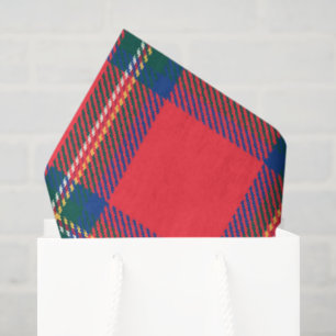 Red Tartan Plaid Christmas Holiday Festive Preppy Tissue Paper