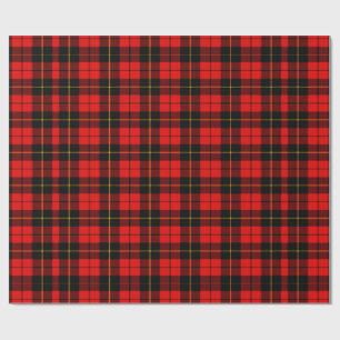 Red Tartan Plaid Gift Wrapping Paper