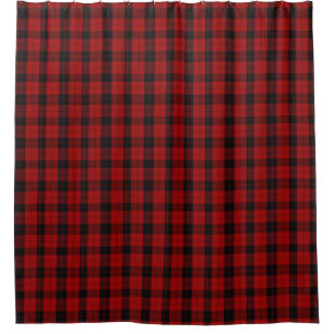 Red Tartan Plaid Scottish Kilt Shower Curtain