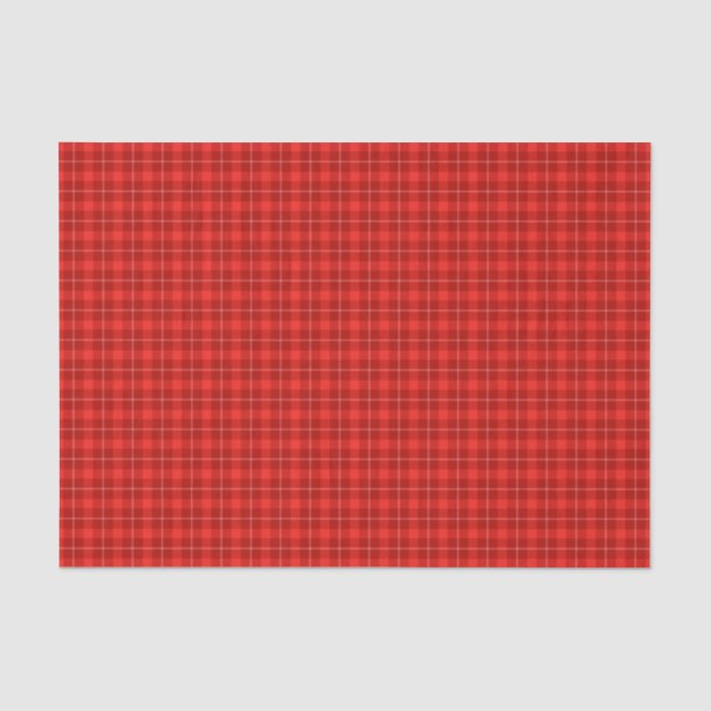 Red Tartan Plaid Tissue Paper HAMbWG (Front)