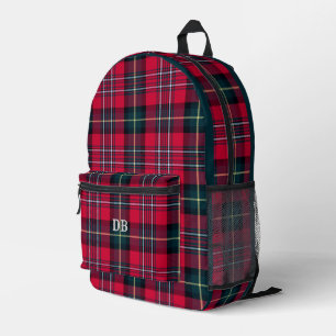 Red Tartan Print Cut Sew Bag