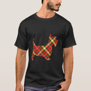 Red Tartan Scottie Inspirational Dog Lovers T-Shirt