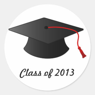 Red Tassel Graduation Sticker