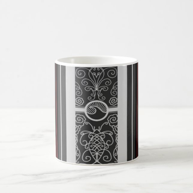 Red Tattoo Surf Coffee Mug (Center)