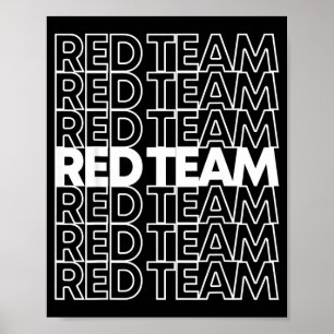 Red Team School Spirit Poster