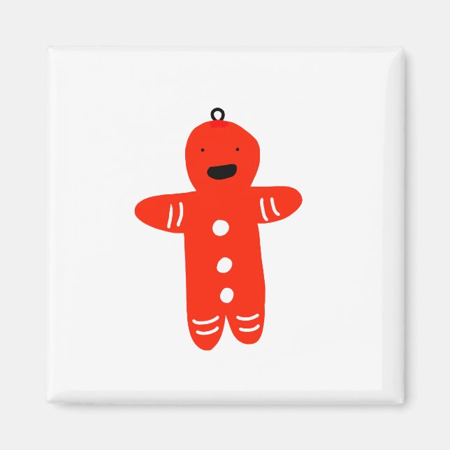 red teddy bear shape design coffee mug magnet (Front)