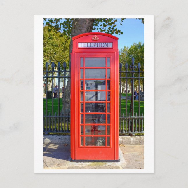 Red Telephone Box, Greenwich London UK Postcard (Front)