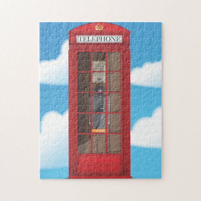 Red Telephone Box Jigsaw Puzzle (Vertical)